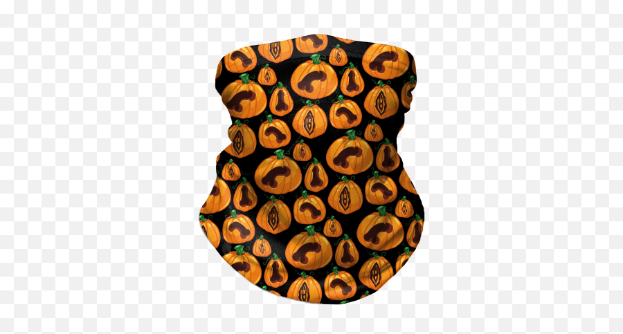 Pumpkins Neck Gaiters Flat Face Masks And More Lookhuman - Pattern Emoji,Ghost Emoji Pumpkin Stencils