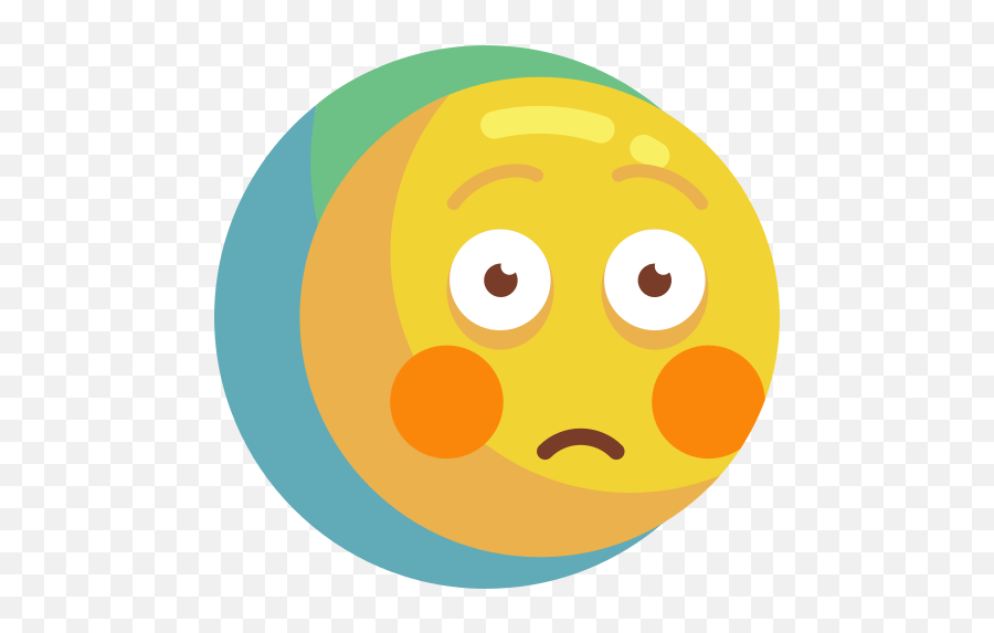 Enrojecido - Iconos Gratis De Emoticonos Happy Emoji,Emoticon Satisfecho