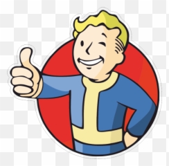 Fallout Falloutboy Sticker - Vault Boy Logo Transparent Emoji,Fall Out Boy Emoji