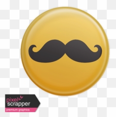 Brad Moustache Graphic - Scallops Border Png Blue Emoji,Xy 5 Emoticon