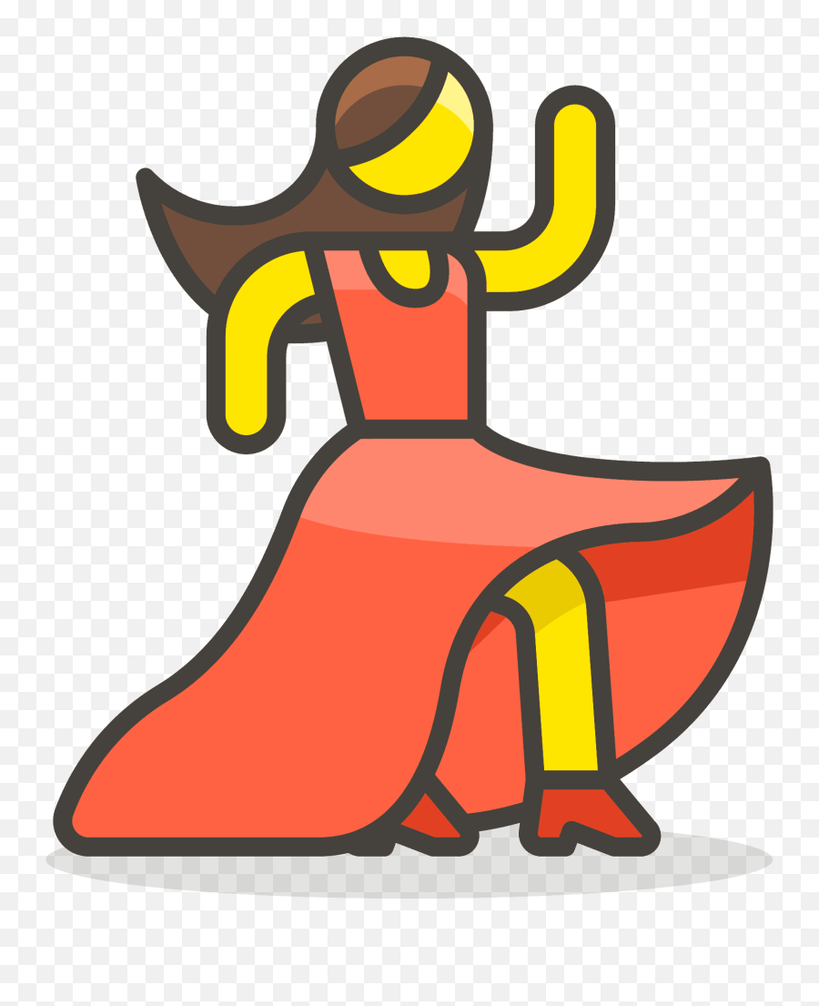 Woman Dancing Emoji Clipart - Icon Menari,Dancing Emojis