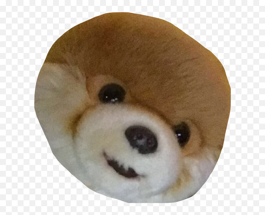 Weird Cute Bork Face Dog Plushy Sticker - Soft Emoji,Bork Emoji