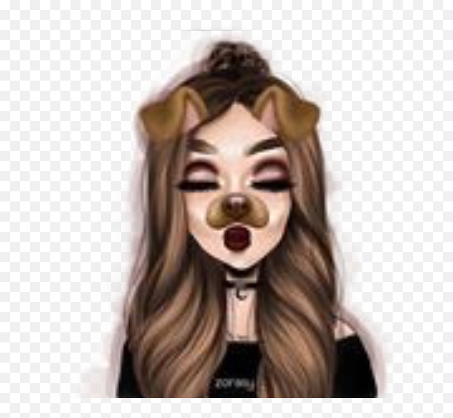 Kiss Girl Dog Snapchat Sticker By Girlstyle - For Adult Emoji,Dog Kiss Emoji