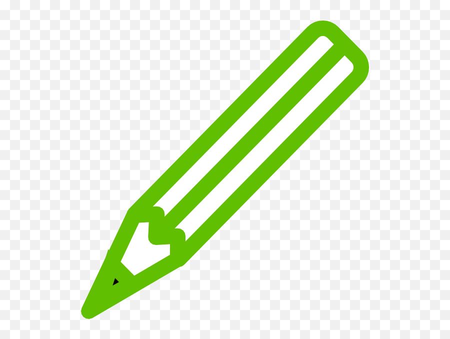 Download Hd Pencil - Green Pencil Clipart Transparent Png Hinh To Mau Cay But Chi Emoji,Green Checkmark Emoji