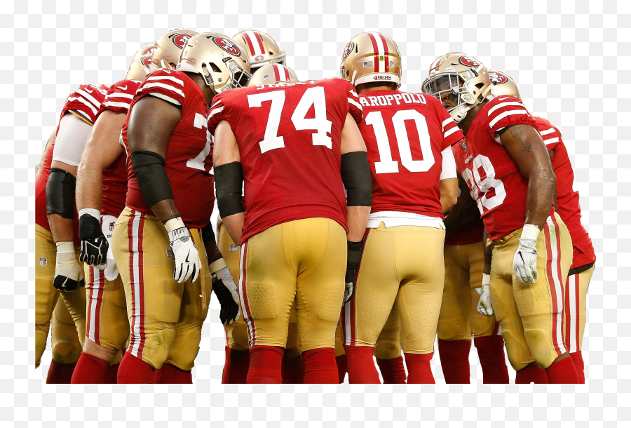 49ers Sticker By Shelbylyons97 - American Football Huddle Transparent Emoji,New 49era Emojis