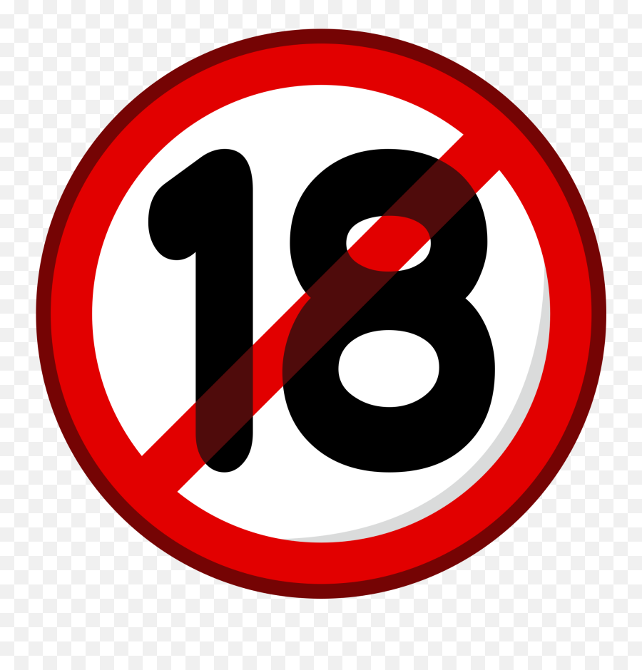 No One Under Eighteen Emoji Clipart Emoji 18 Emoji Free Emoji PNG 