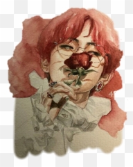 Bts Tae Taehyung Acuarela Sticker - Taehyung Acuarelas Emoji,Acuarela Emojis