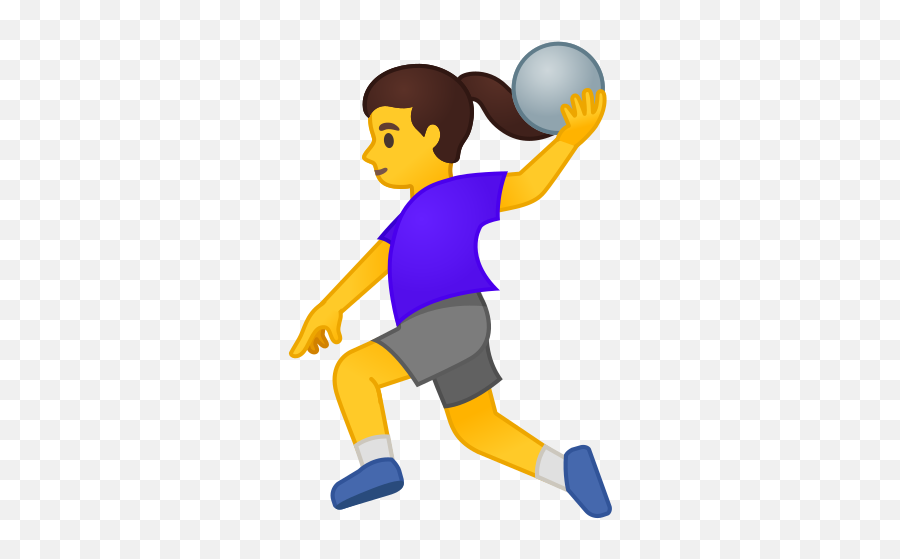 Woman Playing Handball Emoji,Woman Playing Handball An Toilet Emoji