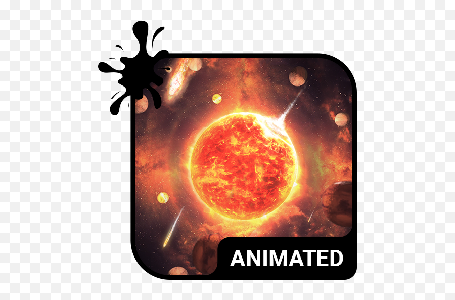 Fire Planet Animated Keyboard Live Wallpaper U2013 Apper På - Celestial Event Emoji,Planet Emojis