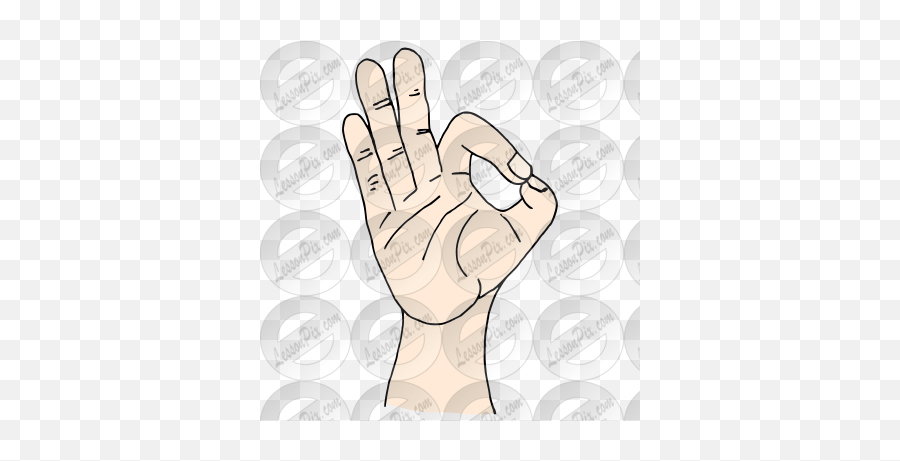 Ok Picture For Classroom Therapy Use - Great Ok Clipart Sign Language Emoji,Meridith Asl Emotions