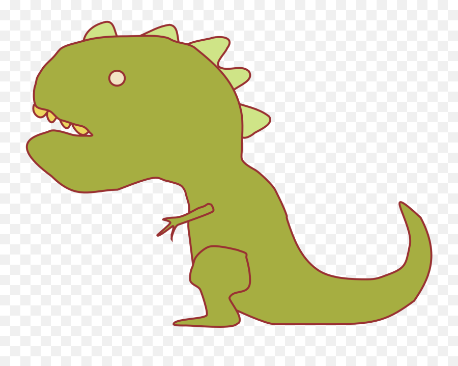 Green Clipart T Rex Green T Rex - Clip Art Emoji,Dinosaur Emoji Iphone