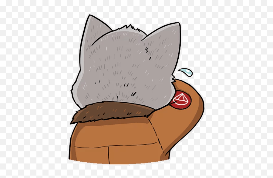 Kamikaze Cat Stickers - Soft Emoji,Grey Cat Emoticons For Facebook