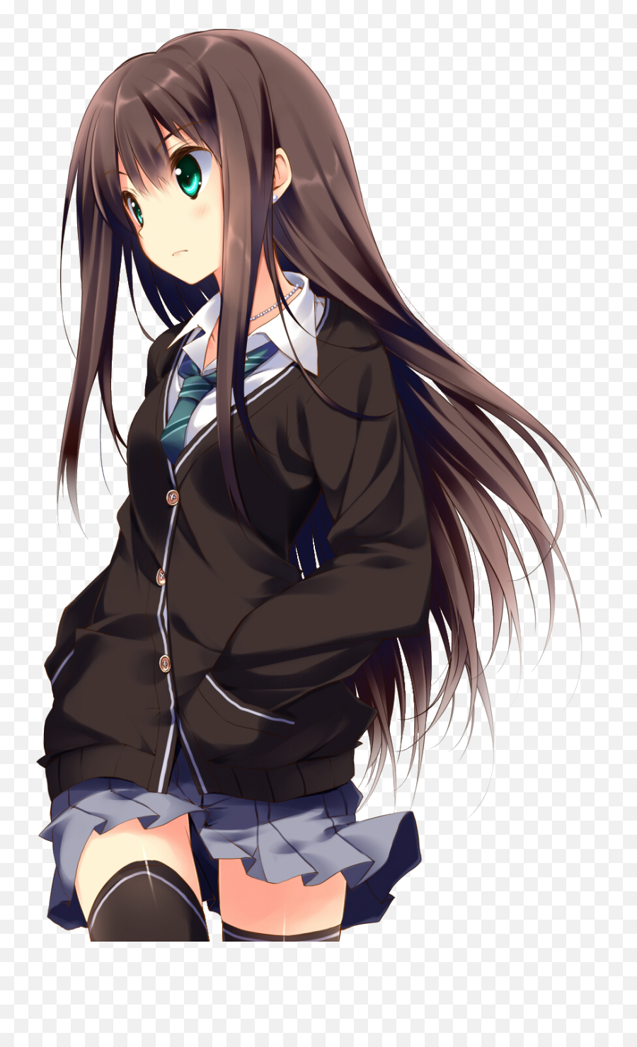 Pin On Anime Characters Anime Render - Brown Hair Cute Anime Girl Emoji,Neir Why Are Emotions Prohibited