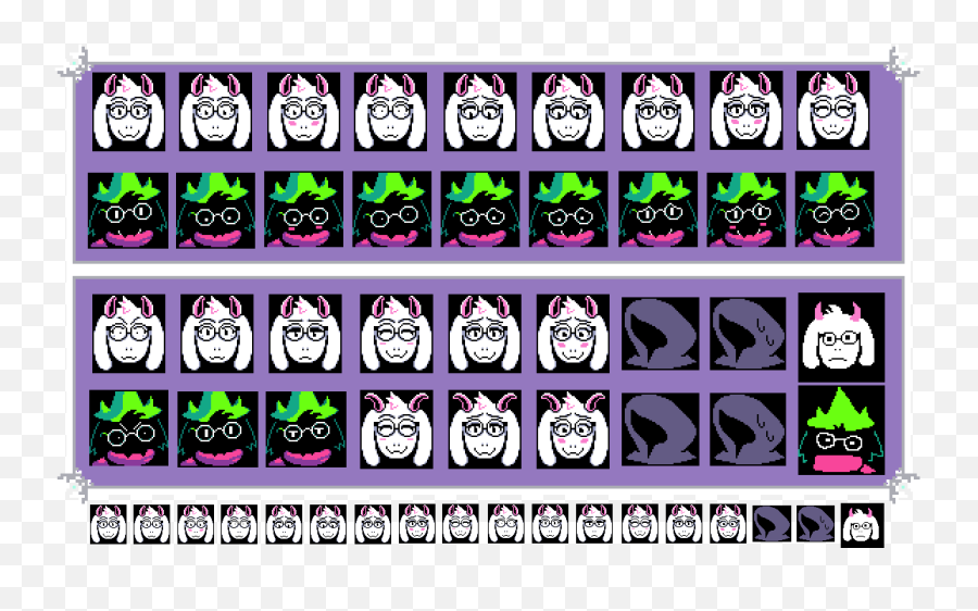 Oc The Many Hatless Faces Of Ralsei Deltarune - Ralsei Face Deltarune Sprite Emoji,Imagine Emoticon Face