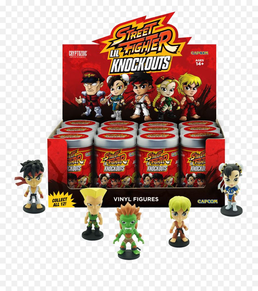 Cryptozoic Street Fighter Lil Knockout Vinyl Figures - Street Fighter Mini Figs Emoji,Osomatsu-san Line Emojis