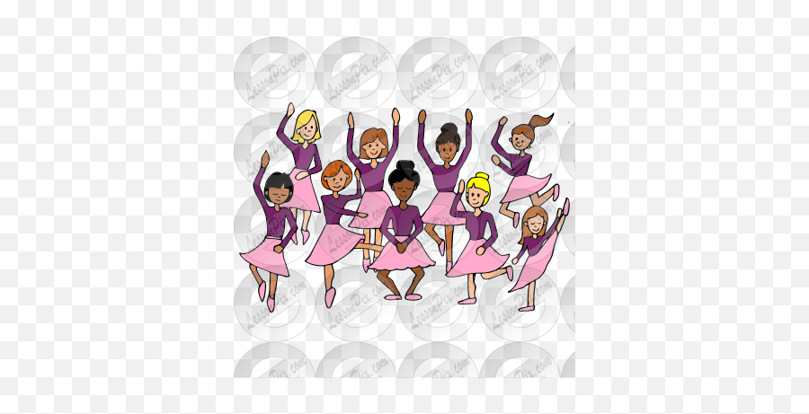 Ladies Dancing Picture For Classroom Therapy Use - Great Happy Emoji,Dancing & Singing Emoticon