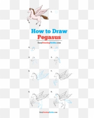 How To Draw Pegasus - Really Easy Drawing Tutorial Interfaith Caregivers Emoji,Scallopped Edge Emoji