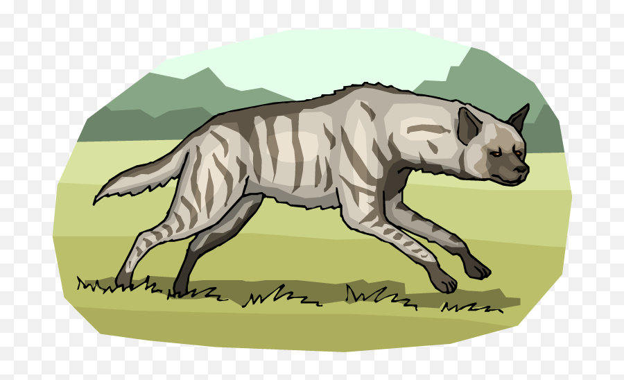 Hyena Whisperer Oval Sticker Png Image - Hyena Running Clip Art Emoji,Hyena Emoji