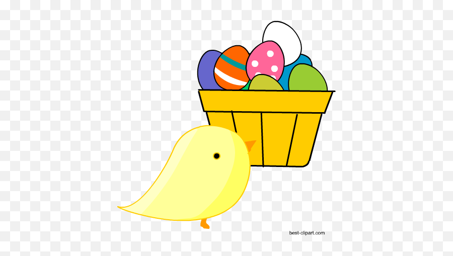 Easter Bunny Eggs And Chicks Clip Art - Empty Emoji,Easter Basket Emoji