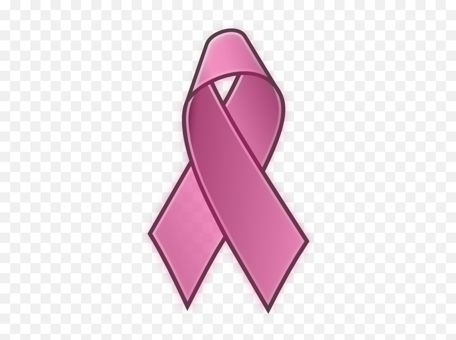 Free Breast Cancer Ribbon Outline - Clip Art Emoji,X Ribben Emoji