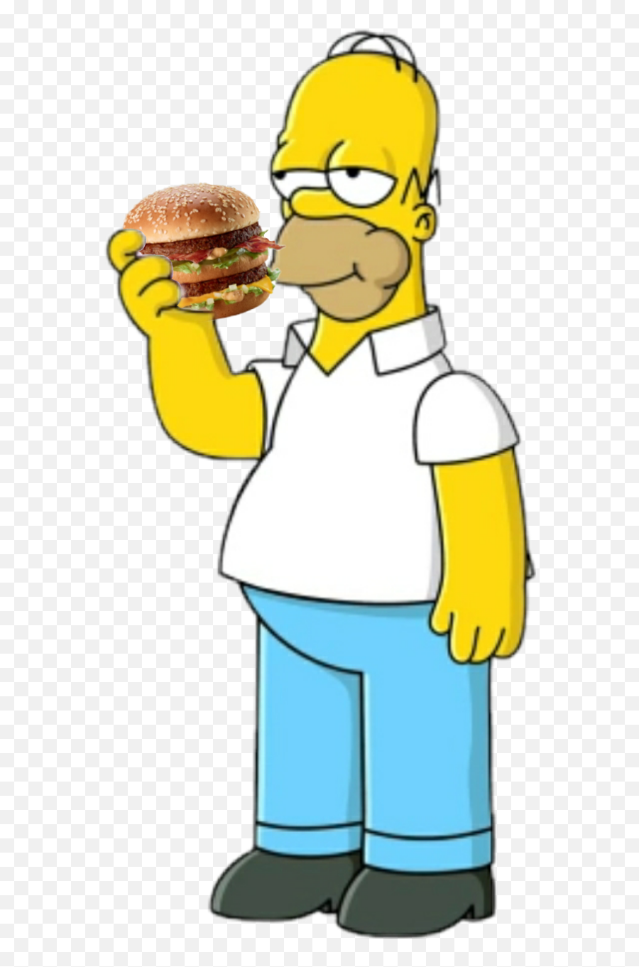 The Most Edited - Simpsons Homer Emoji,Cheeseburger Emoji Pillow