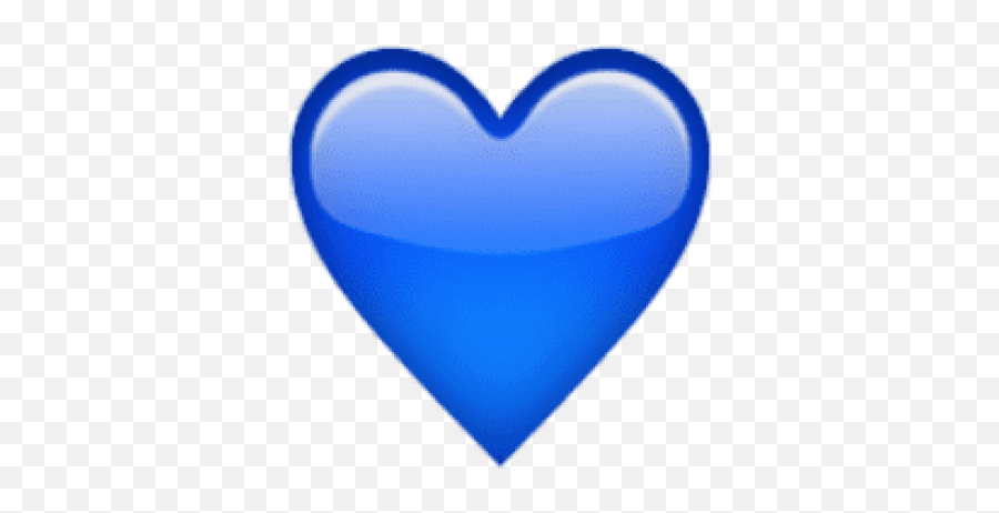 Download Hd Free Png Ios Emoji Blue - Blue Heart Emoji Png Transparent,Emoji Coeur