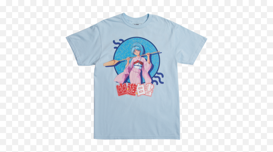 Funimation Merch - Yuyu Hakusho Shirt Emoji,Aqua Emoticon Konosuba