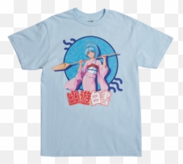 Funimation Merch - Yuyu Hakusho Shirt Emoji,Aqua Emoticon Konosuba