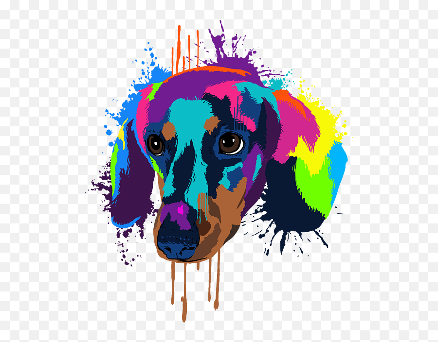 Splash Art Dachshund Dog Lover Gift Idea Fleece Blanket Emoji,Dachshund Emoticon Facebook