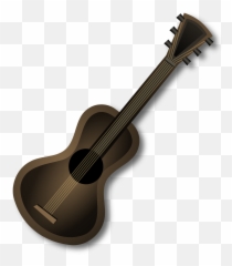 Guitaracousticbrownclassicalinstrument - Free Image From Emoji,Emoticon Yukalaylee
