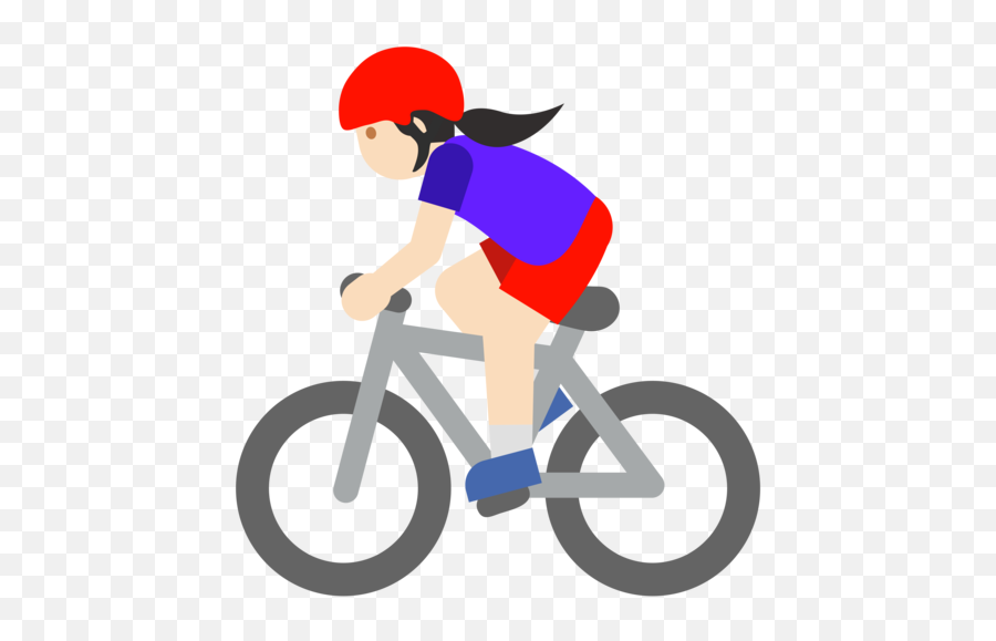 U200d Woman Biking Light Skin Tone Emoji,Emoji [df