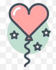 Balloon Heart Love Romance Valentines Icon - Free Download Pink Heart Balloons Icon Emoji,Pink Heart Emoji Balloons