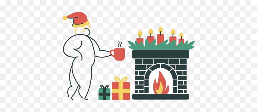 Merry Christmas Illustrations - Event Emoji,Fire Mailbox Emoji