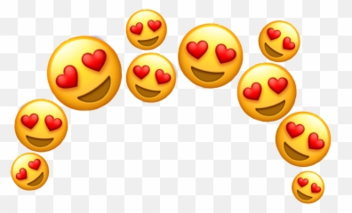 Hearteyes Heart Emoji Crown Emojicrown Sticker By - Emoji Pics For Editing,Hearteyes Emoji