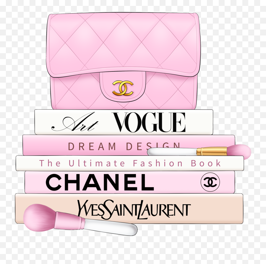 Designer Books Luxury Logo Sticker - Yves Saint Laurent Emoji,Books And Bag Emoji