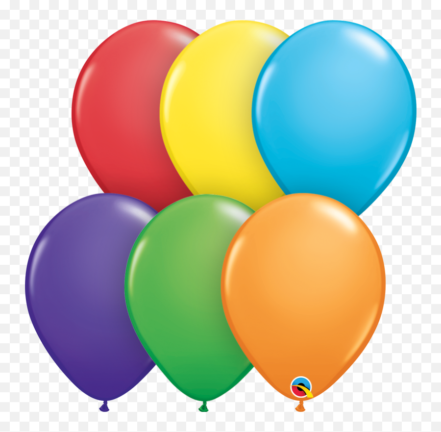 Bright Rainbow 100 Count Qualatex - Qualatex Balloons Emoji,Emoji Balloons Wholesale