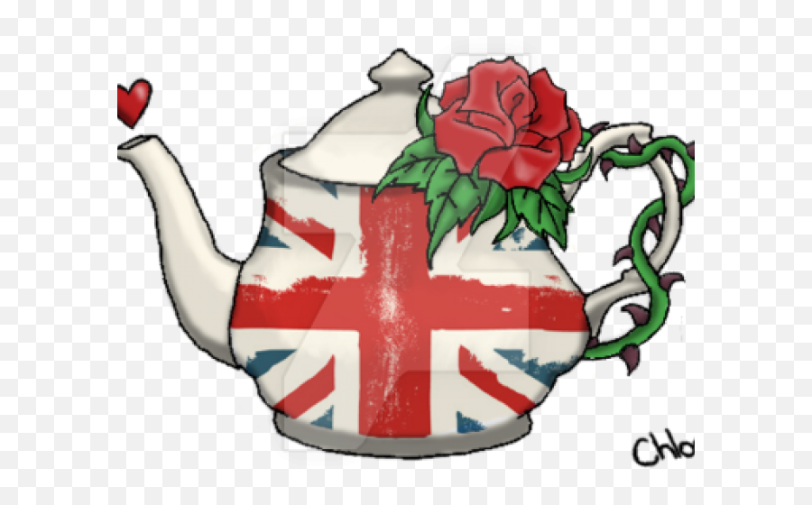 Clipart Of The Day - Union Jack Tea Pot Illustration Union Jack Tea Cup Clip Art Emoji,Tea Pot Emoji