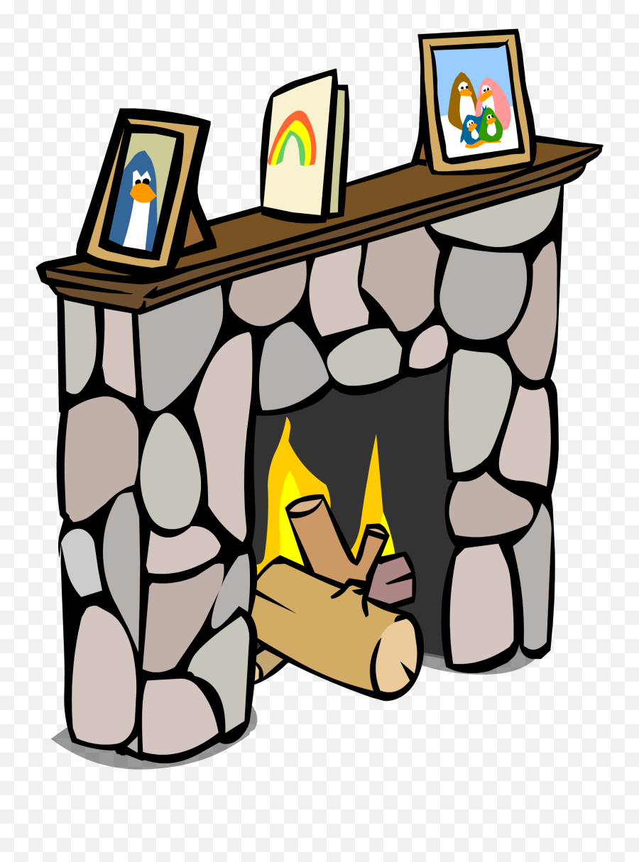 Fireplace Clipart Comic - Club Penguin Fireplace Emoji,Fireplace Emoticon