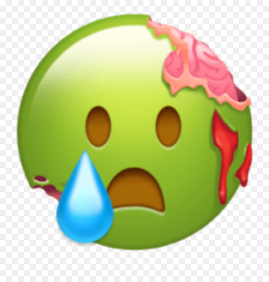 Zombie Sad Horror Emoji Emojilife - Dot,Zombie Emoji