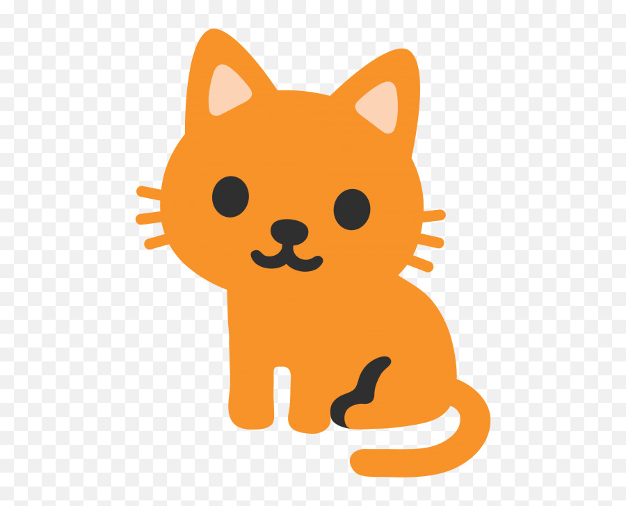 Cat Emoji Clipart - Android Cat Emoji,Cute Animals Emoji