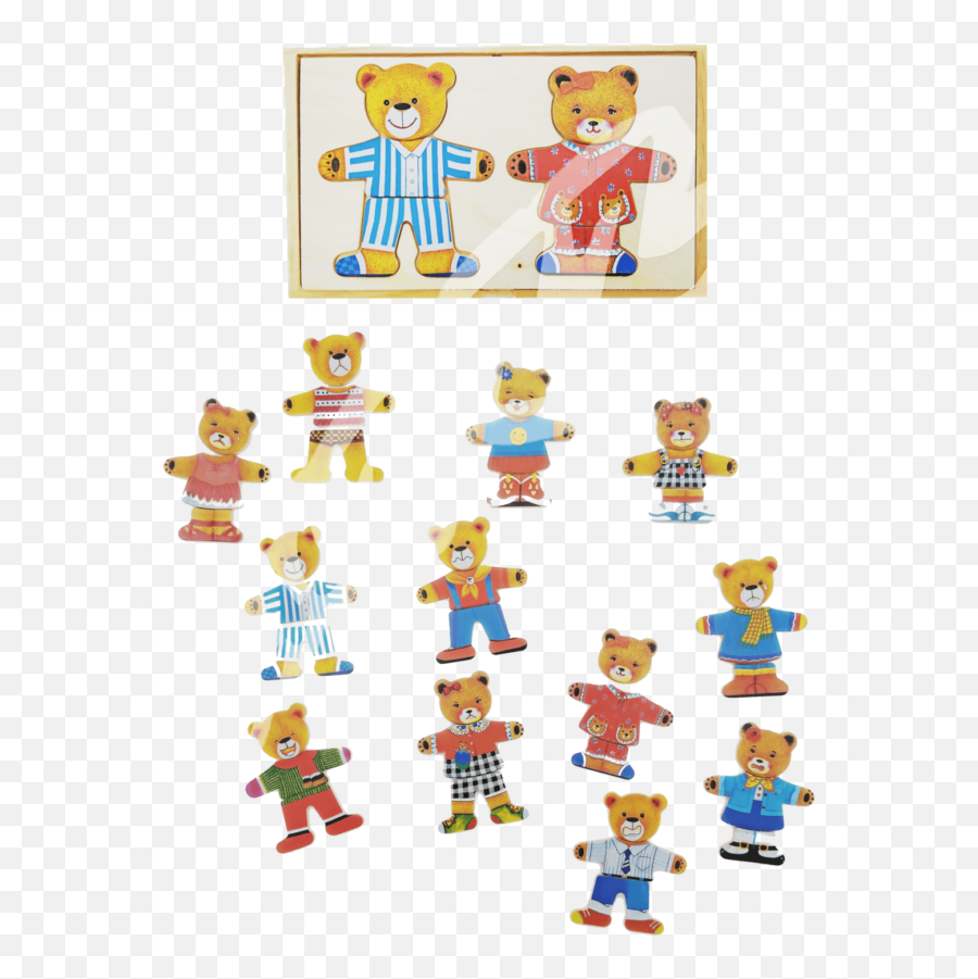 Bear Puzzle In Box Mom And Dad Rinkatinktink - Fictional Character Emoji,Bear Clip Art Emotions