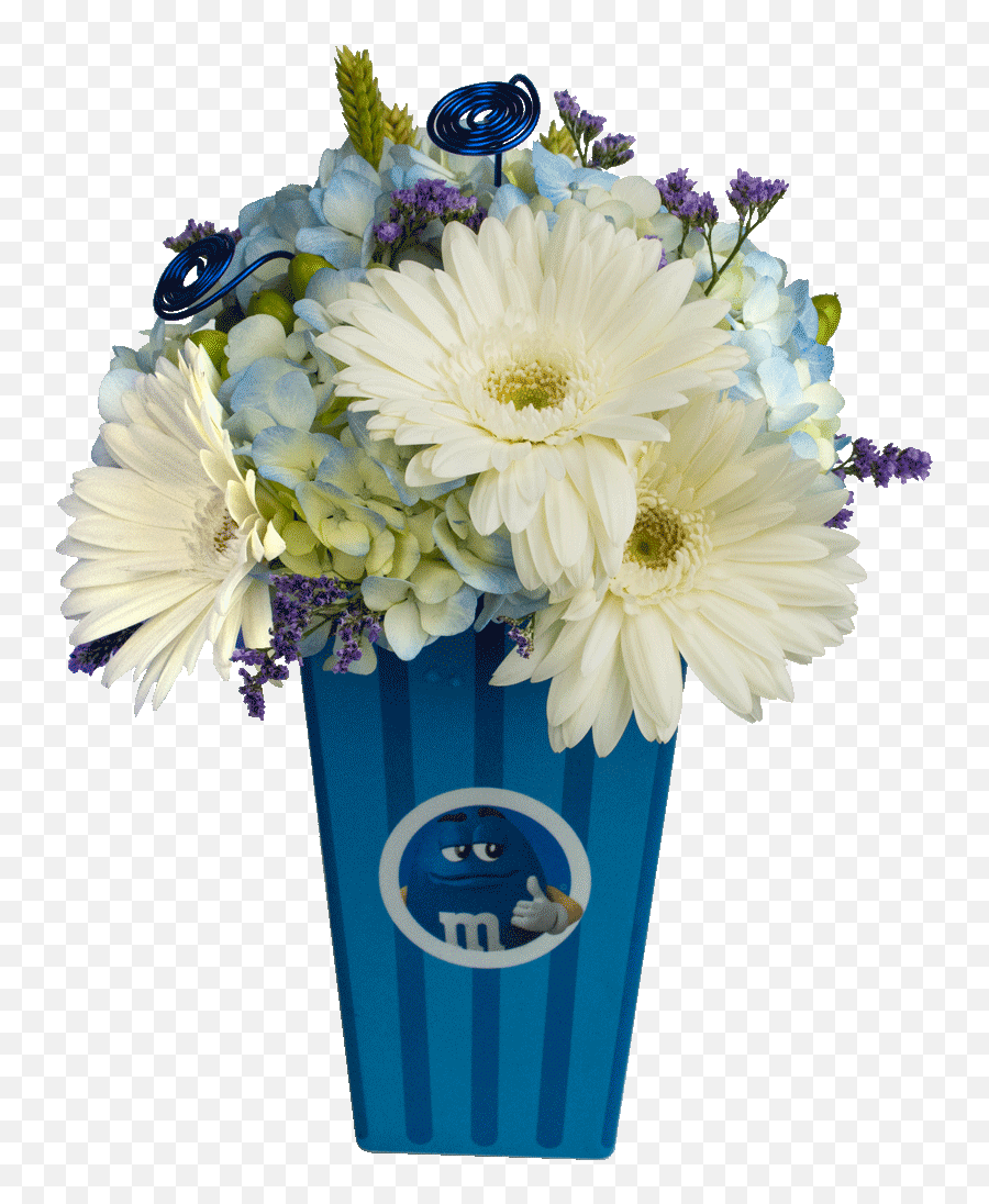 Buttery Blue Bouquet Designed - Lovely Emoji,Bouquet Of Flowers Emoticon
