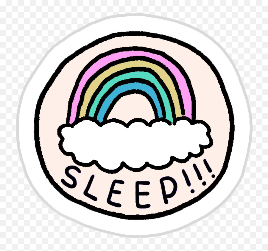 Sleep Night Aesthetic Tumblr Kpopedit Background Rainbo - Sticker Tumblr Aesthetic Png Emoji,Emoji Sleepover