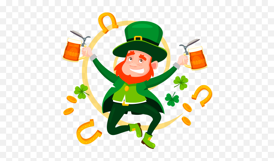 Wastickerapps Saint Patricks Day - Leprechaun Emoji,Emojis De Celebracion