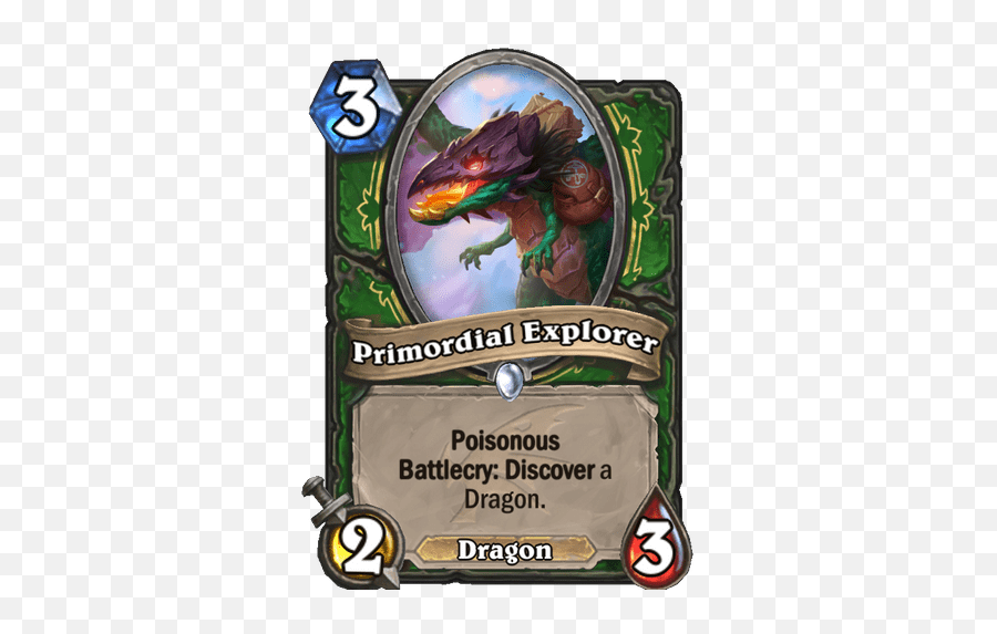 All Descent Of Dragons Cards Revealed - News Icy Veins Primordial Explorer Hearthstone Emoji,Dinosaur Desktop Emojis