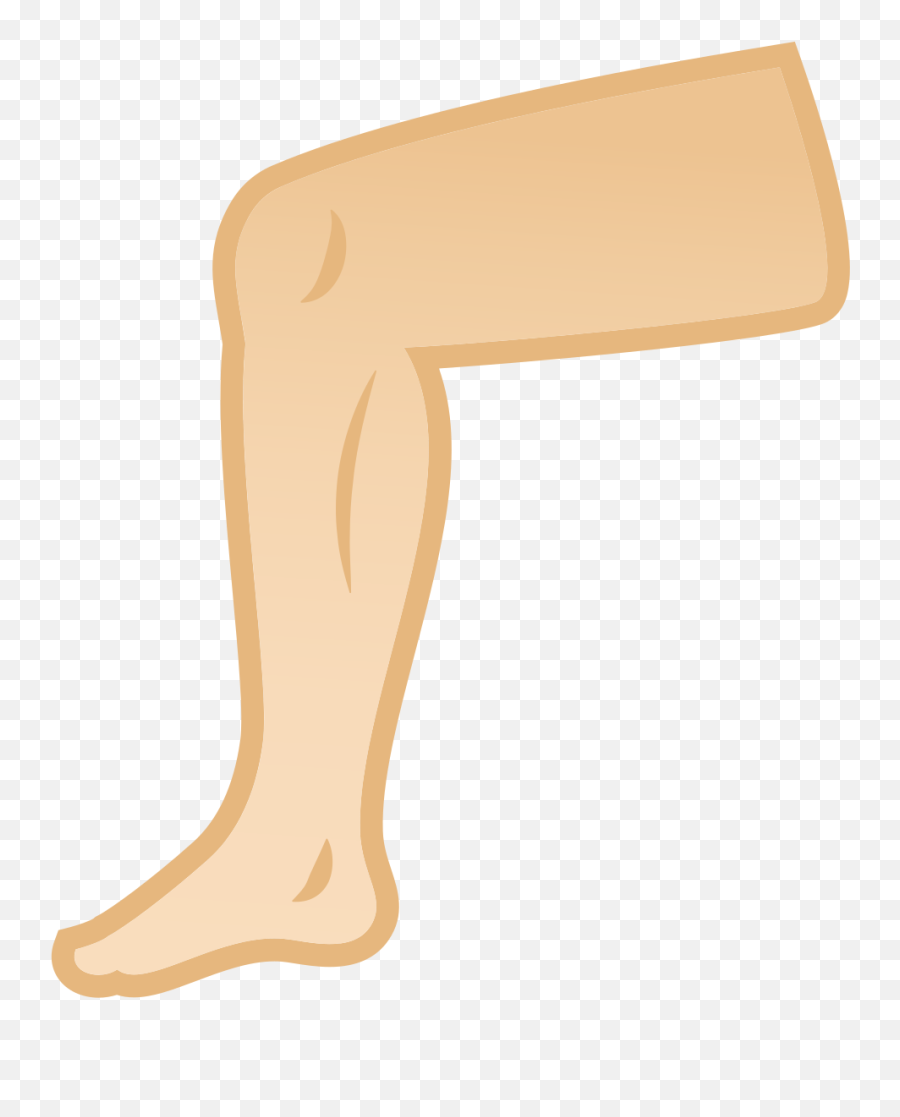 Leg Emoji With Light Skin Tone Meaning - Pierna Emoji,Heel Emoji