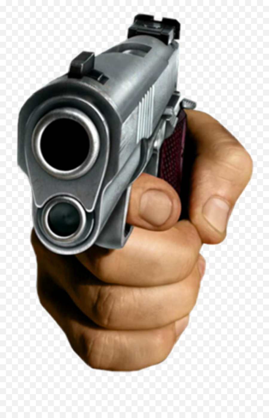 Hand Pointing A Gun Know Your Meme - Hand Holding Gun Meme Transparent Emoji,Gun Emoji Png