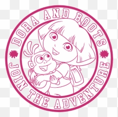 Nickelodeon Dora The Explorer Join The Adventure Logo Throw - Happy Emoji,