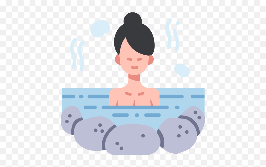 Onsen Japanese Hot Water Female - Onsen Icon Emoji,Japanese Emoticons Relax