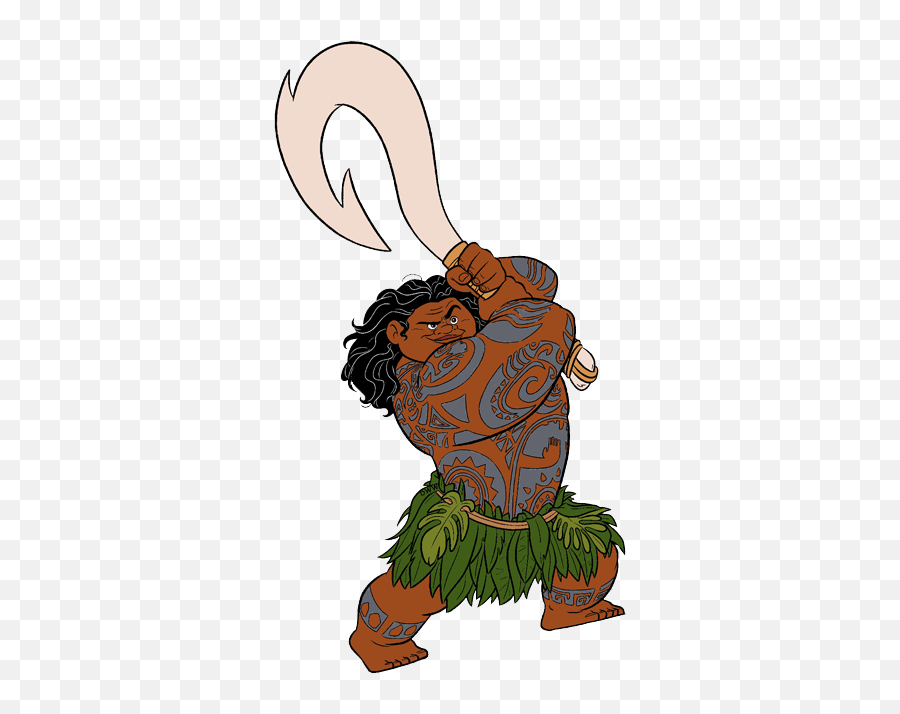 Maui Moana Clipart Free - Maui Moana Clipart Free Emoji,Maui From Moana Emoji